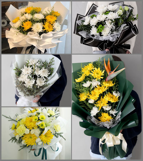 陕西渭南市华州区莲花寺镇白事花束代送